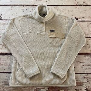 Patagonia Cream Textured Snow Jacket